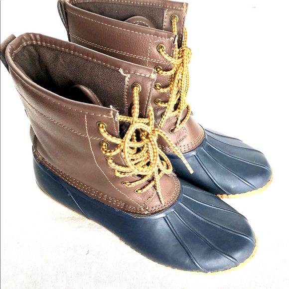 LEATHER WOMENS DUCK BOOTS SIZE 11 - Picture 4 of 9